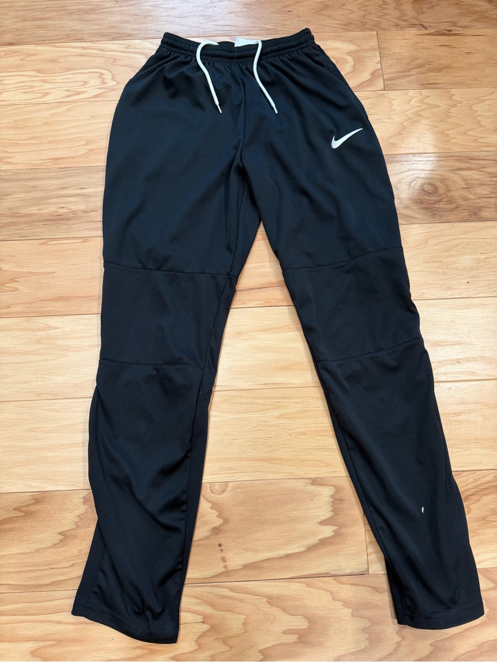 Nike Youth Large Black Dri Fit Soccer Training Pants Drawstring 27 Inseam